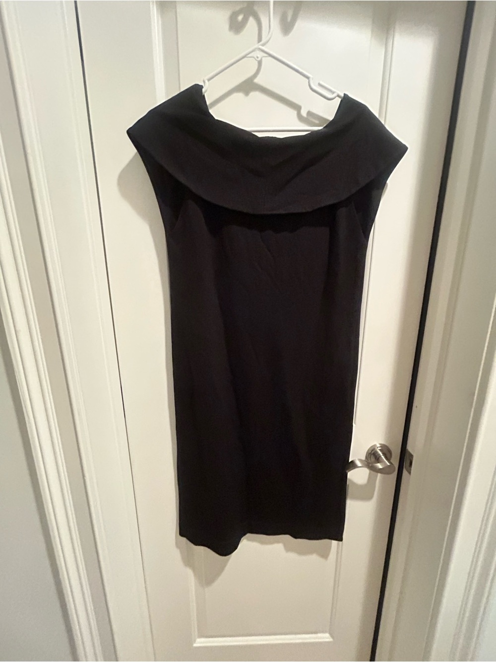 Women’s Black Off The Shoulder Shift Dress Small by LA Designer, Ryan Roberts